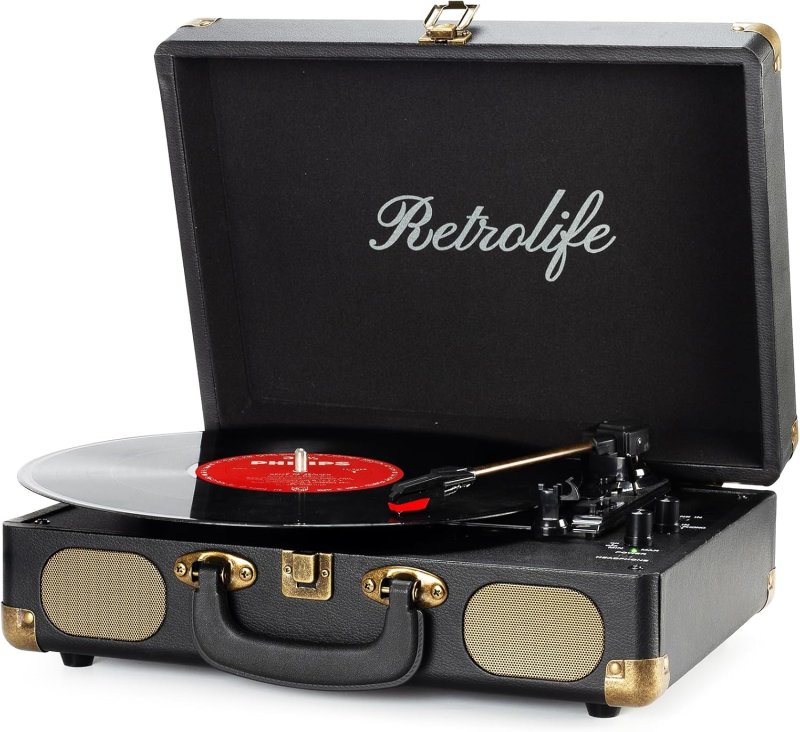 Table Tournante Valise Retro