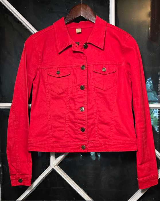 Veste de jeans patch Medusa peint à la main - 2