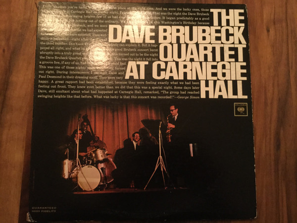 At Carnegie Hall - The Dave Brubeck Quartet