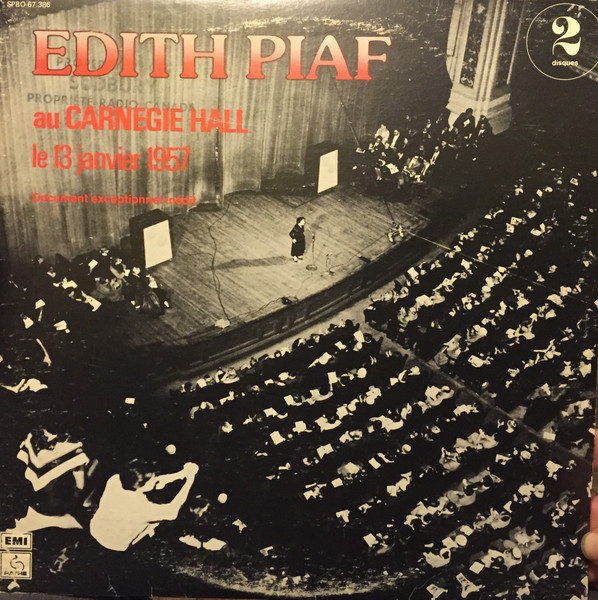 Edith Piaf Au Carnegie Hall Le 13 Janvier 1957