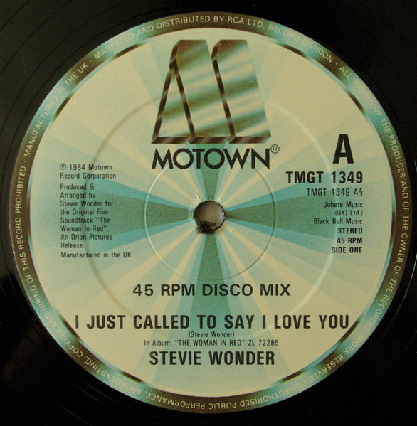I just called to say i love you