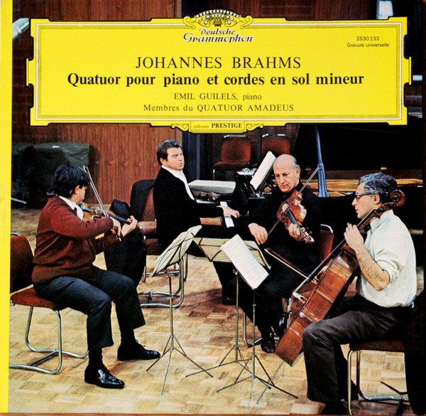 Membres Du Quatuor Amadeus - Quatuor Pour Piano Et Cordes En Sol Mineur
