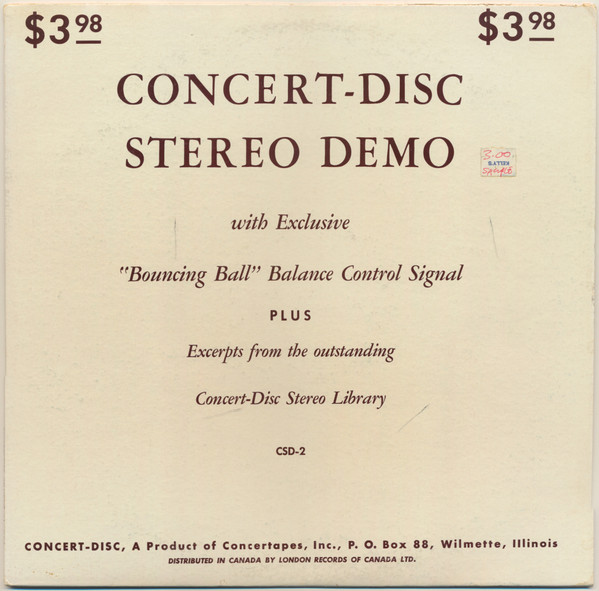 Concert-Disc Stereo Demo With Exclusive