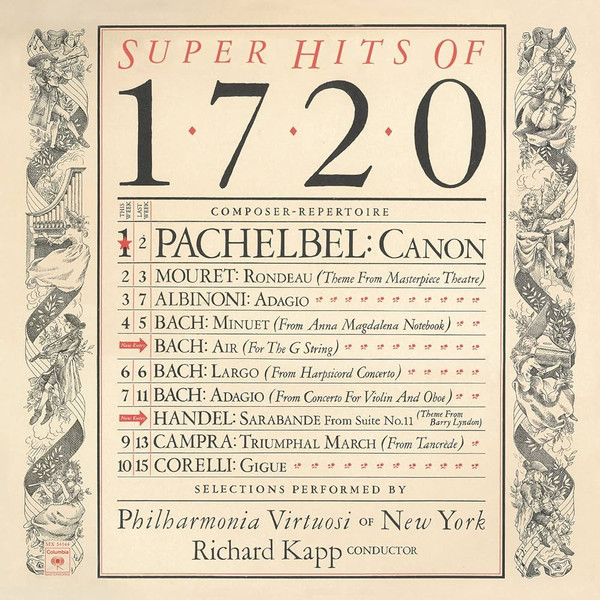 Super Hits Of 1720 - Philharmonia Virtuosi Of New York*, Richard Kapp