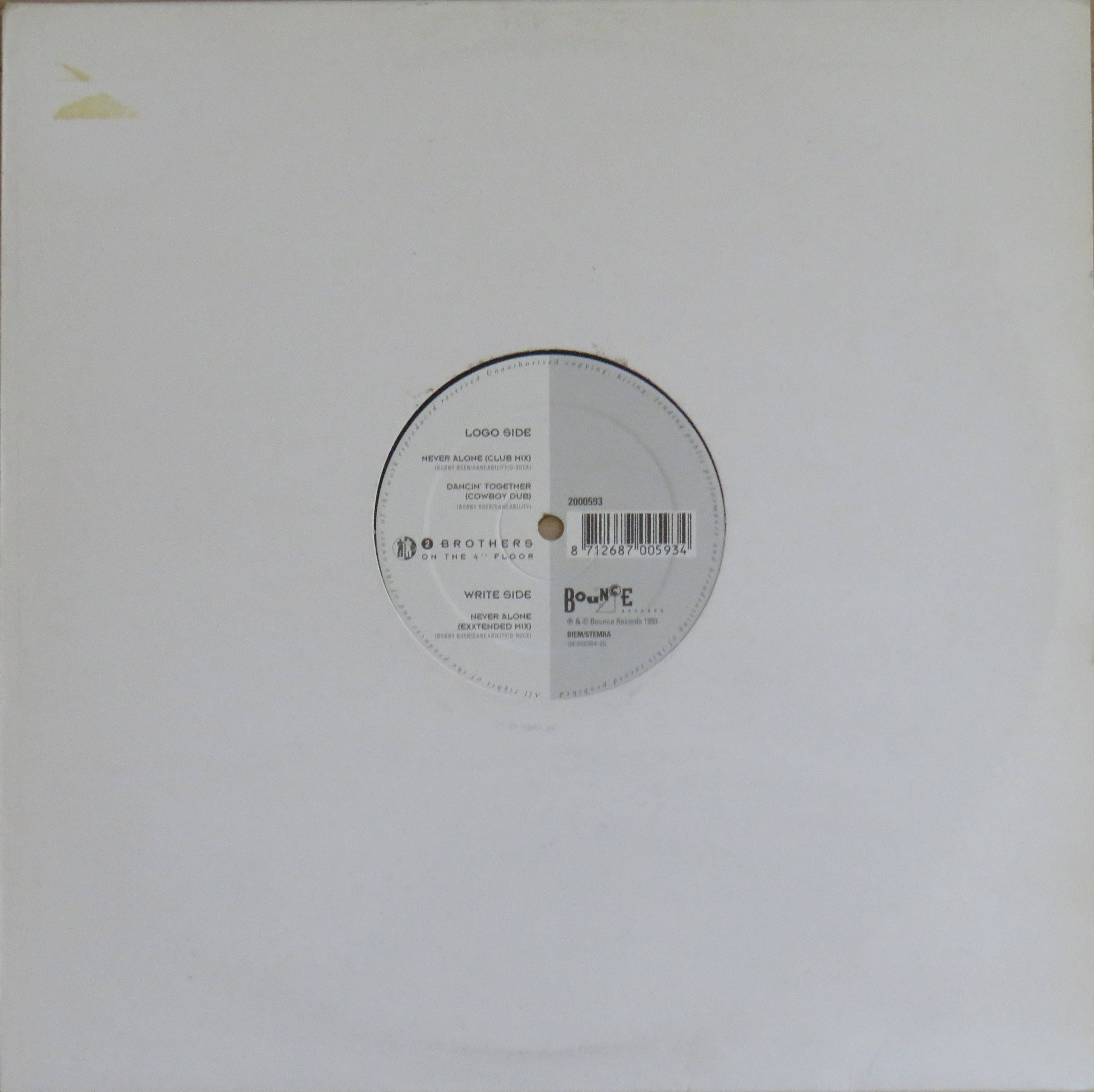 Never alone (12'') remix